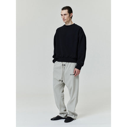 FEAR OF GOD ESSENTIALS Classic Fleece Crewneck - Jet Black (SS25)