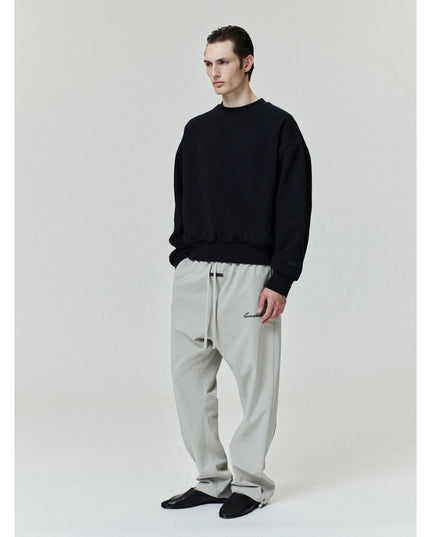 FEAR OF GOD ESSENTIALS Classic Fleece Crewneck - Jet Black (SS25)