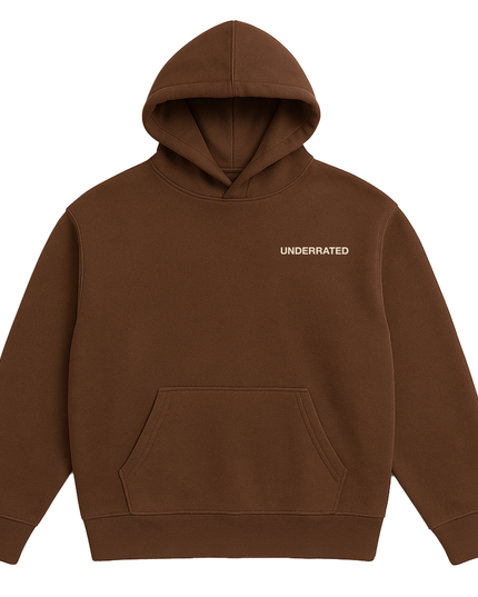 UNDERRATED Classic Logo Hoodie - Brown