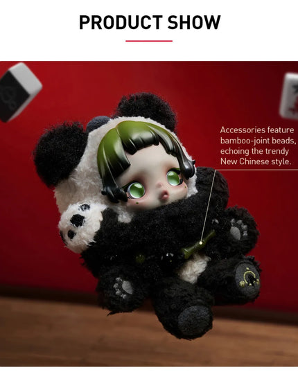 Pop Mart SKULLPANDA Lazy Panda Plush Doll Pendant