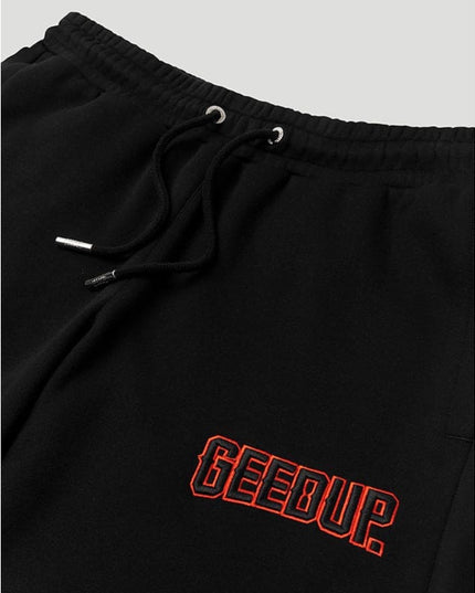 GEEDUP PFK EMB Shorts - Black/Black Orange