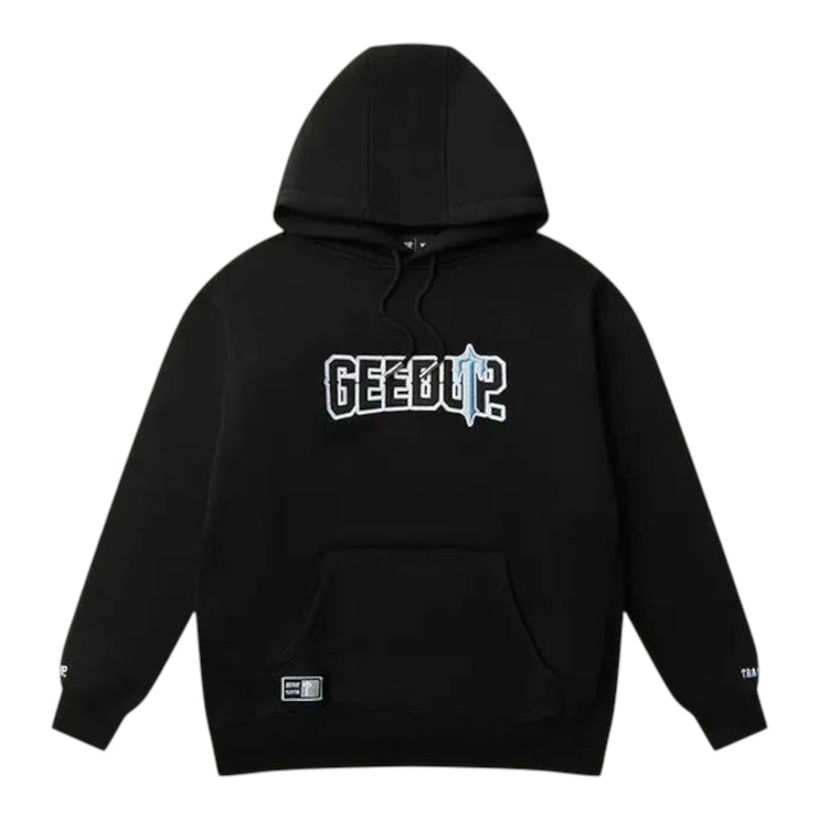 GEEDUP x Trapstar PFK Irongate Hoodie - Black/Cool Blue