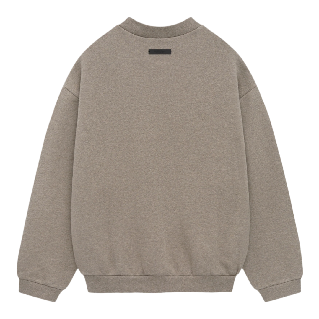FEAR OF GOD ESSENTIALS Crest Crewneck - Dark Heather Grey