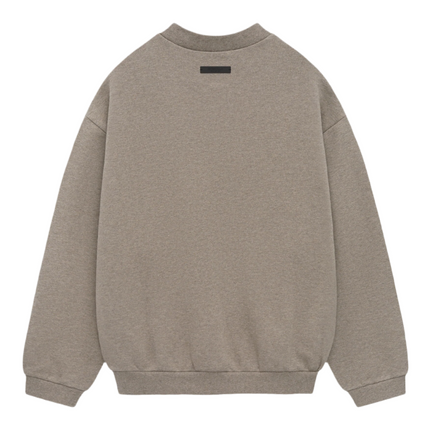 FEAR OF GOD ESSENTIALS Crest Crewneck - Dark Heather Grey (Holiday 2024)