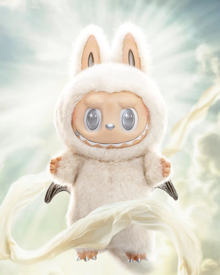 Pop Mart The Monsters Labubu Zimomo Angel in Clouds Figure (w/ Tote Bag)
