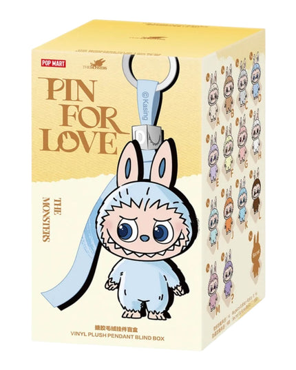 Pop Mart Labubu The Monsters Pin for Love Series Vinyl Plush Pendant (A-M)