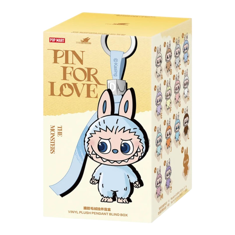 Pop Mart Labubu The Monsters Pin for Love Series Vinyl Plush Pendant (A-M)