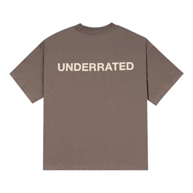 UNDERRATED Classic Logo T-Shirt - Mocha