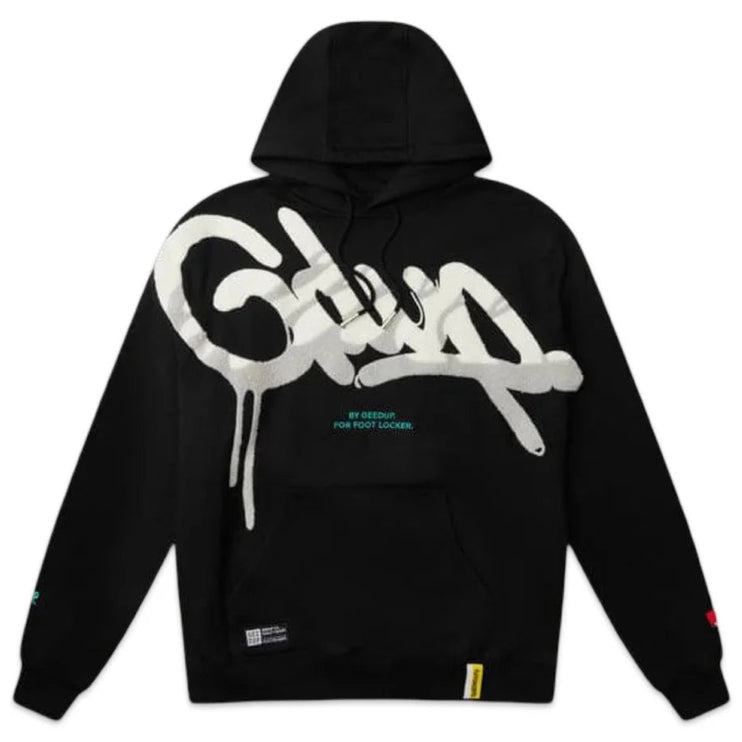 GEEDUP Handstyle x Footlocker Hoodie - Black/White/Grey