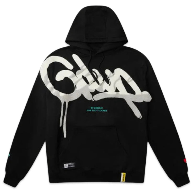 GEEDUP Handstyle x Footlocker Hoodie - Black/White/Grey