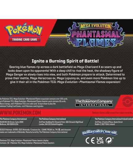 Pokemon TCG Mega Evolution - Phantasmal Flames Booster Box