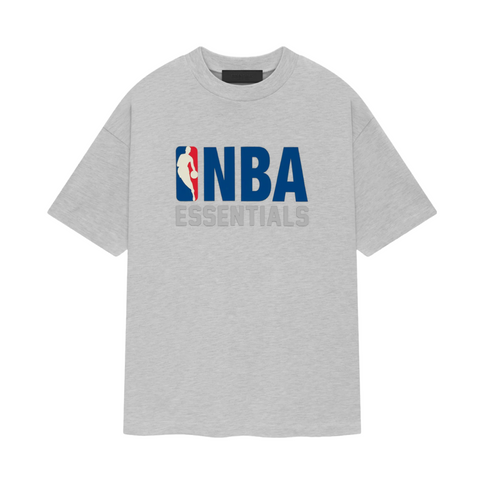 NBA x ESSENTIALS T-Shirt - Light Heather (NBA Collection)