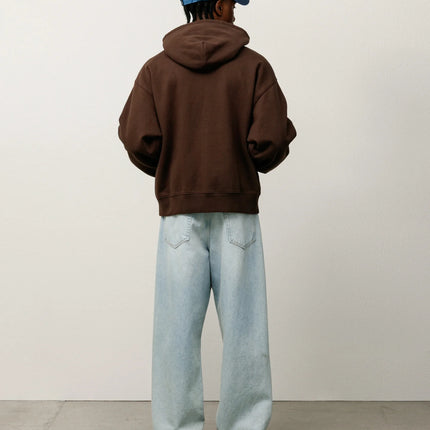 Stussy x Nike Stone Washed Fleece Zip Hoodie - Dark Cinder (FW25)