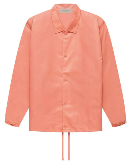 FEAR OF GOD ESSENTIALS 1977 Nylon Coach Jacket - Coral (SS22)