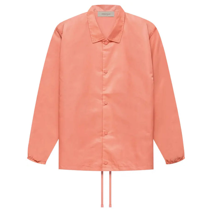 FEAR OF GOD ESSENTIALS 1977 Nylon Coach Jacket - Coral (SS22)