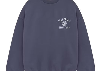 FEAR OF GOD ESSENTIALS Crest Crewneck - Marine (Holiday 2024)