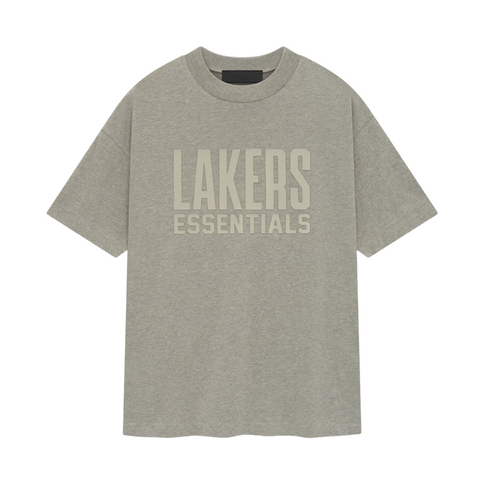 NBA x ESSENTIALS Lakers T-Shirt - Warm Heather (NBA Collection)