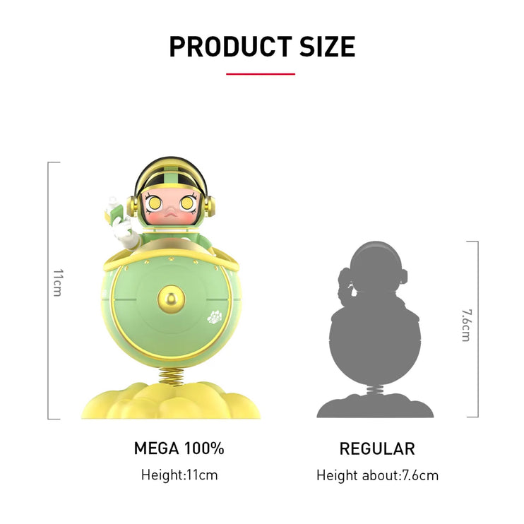 Pop Mart Mega Space Molly Blooming Series Golden Wattle 100%