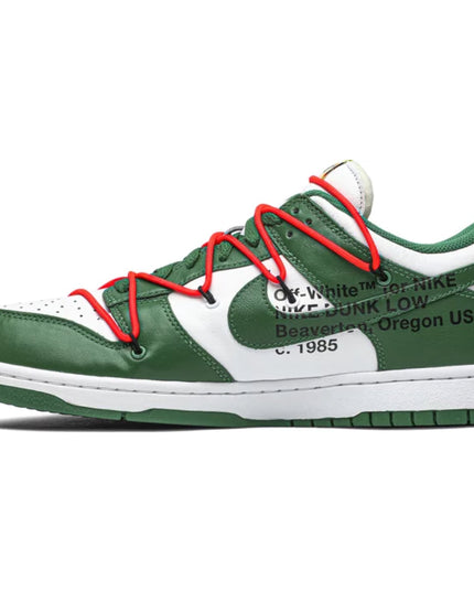Off-White x Nike Dunk Low 'Pine Green'