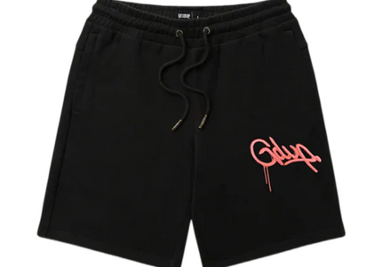 GEEDUP Handstyle EMB Shorts - Black/Peach