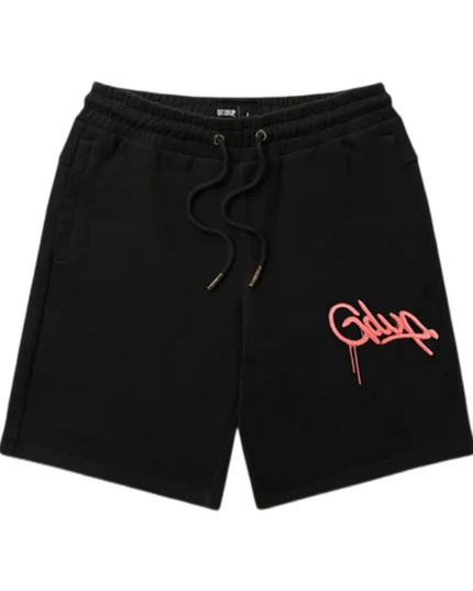 GEEDUP Handstyle EMB Shorts - Black/Peach