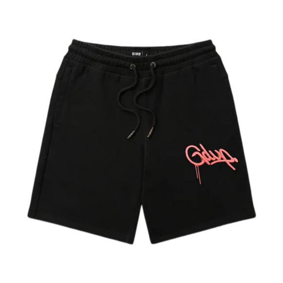 GEEDUP Handstyle EMB Shorts - Black/Peach