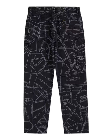 Supreme Gonz Map Denim Painter Pant - Washed Black (SS19)