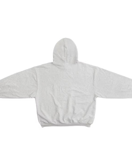 Yeezy Gosha Black Dogs Hoodie - Heather Grey