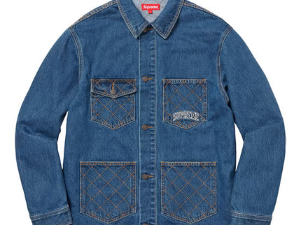 Supreme Diamond Stitch Denim Chore Coat (FW18)