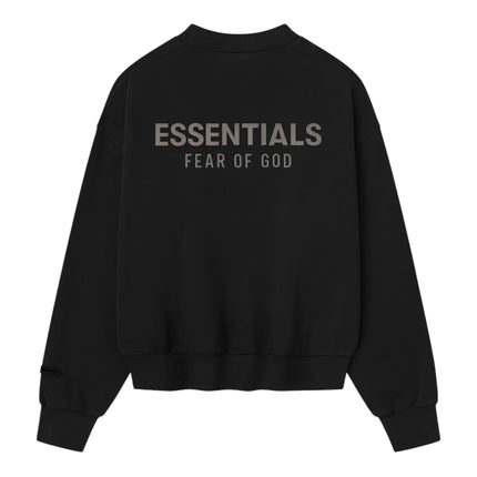 FEAR OF GOD ESSENTIALS Classic Fleece Crewneck - Jet Black (SS25)