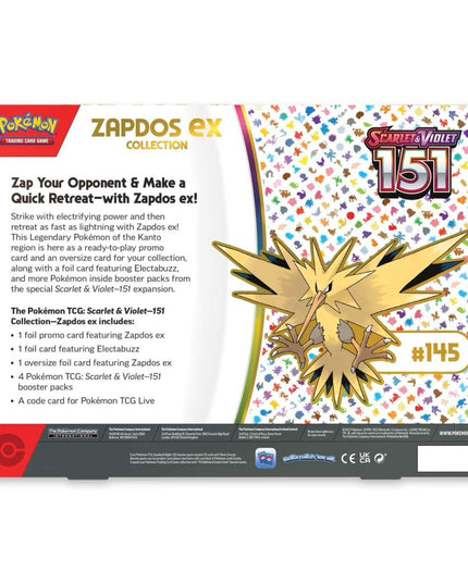 Pokemon TCG Scarlet & Violet - Zapdos EX Collection