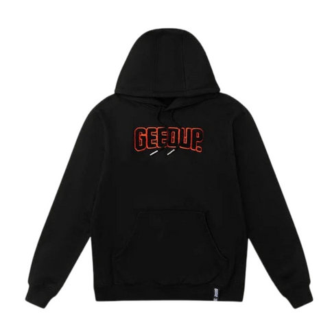 GEEDUP PFK Hoodie - Black/Black Orange