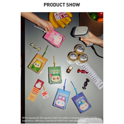 Pop Mart Labubu The Monsters Wacky Mart Series Squishy Charm Blind Box