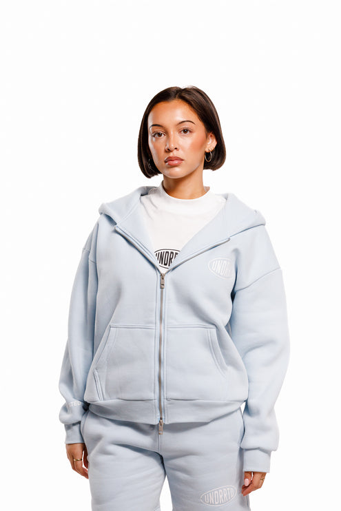 UNDERRATED Stamp Zip Hoodie - Powder Blue