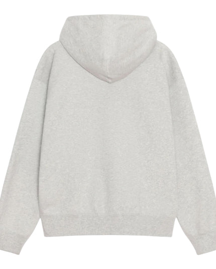 Stussy x Nike Stone Washed Fleece Zip Hoodie - Grey Heather (FW25)