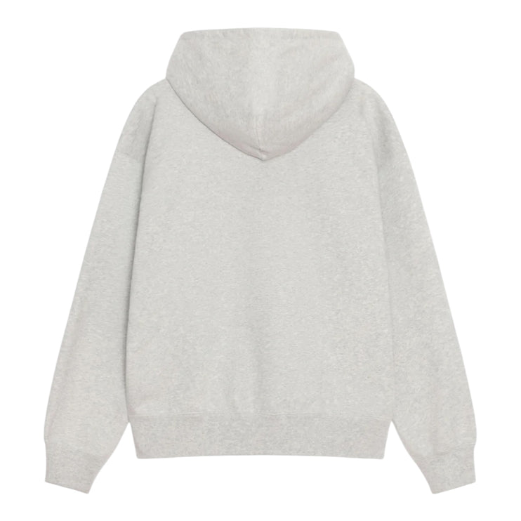 Stussy x Nike Stone Washed Fleece Zip Hoodie - Grey Heather (FW25)
