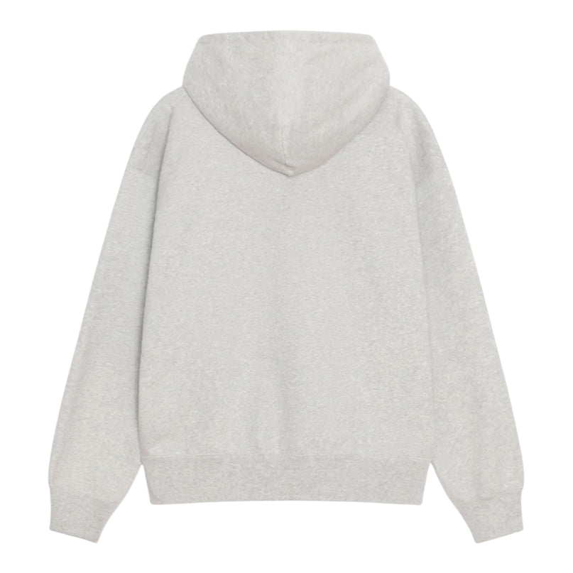 Stussy x Nike Stone Washed Fleece Zip Hoodie - Grey Heather (FW25)