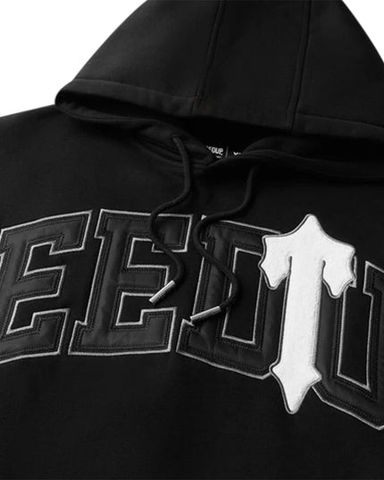 GEEDUP x Trapstar Team Logo Irongate T Hoodie - Black/White