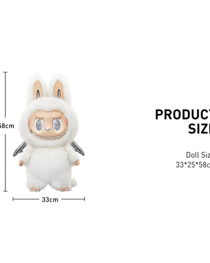 Pop Mart The Monsters Labubu Zimomo Angel in Clouds Figure (w/ Tote Bag)