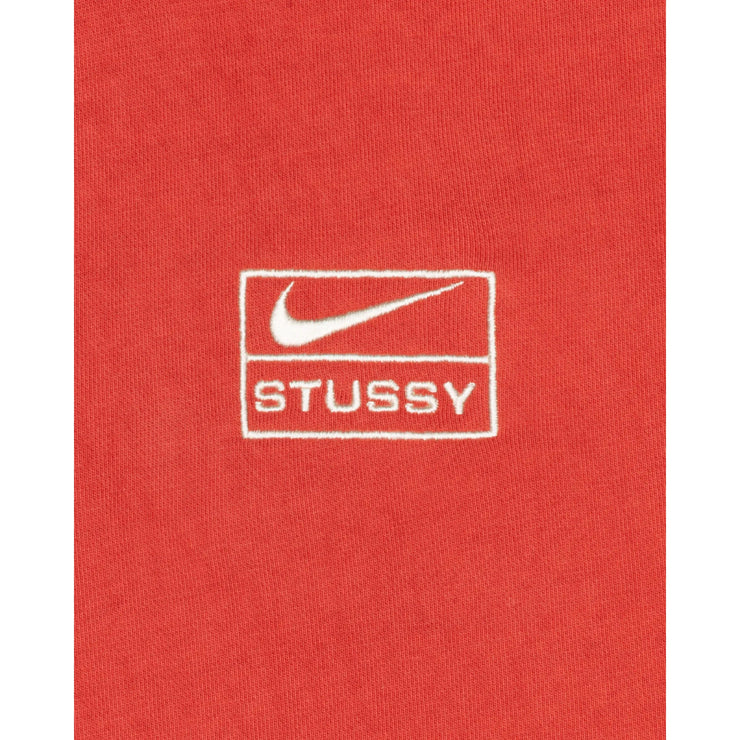 Stussy x Nike Pigment Dyed Fleece Zip Hoodie - Habanero Red (EOFY)