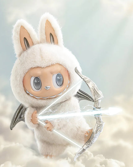 Pop Mart The Monsters Labubu Zimomo Angel in Clouds Figure (w/ Tote Bag)