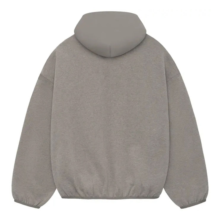 FEAR OF GOD ESSENTIALS Nylon Fleece Hoodie - Heather Grey/Dust (SS24)