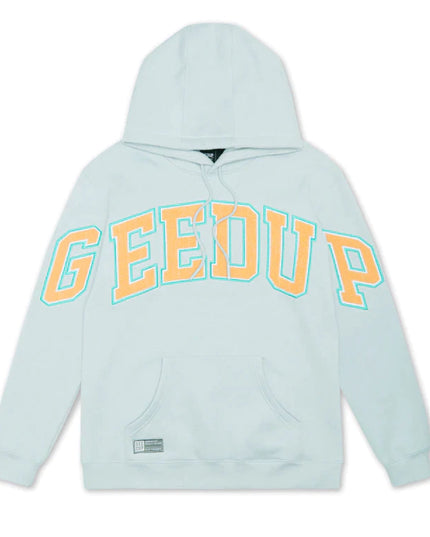 GEEDUP Team Logo Hoodie - Dolphin Blue/Orange