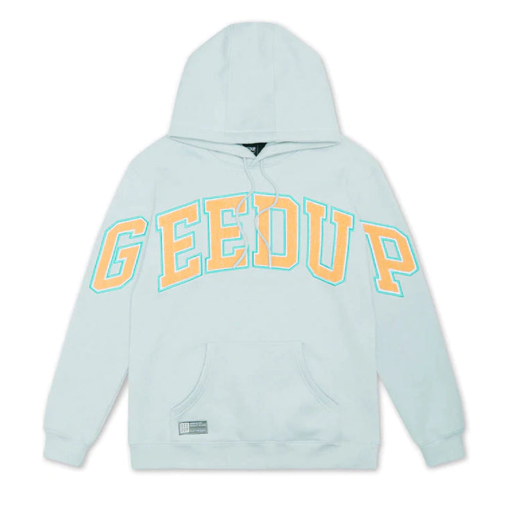 GEEDUP Team Logo Hoodie - Dolphin Blue/Orange