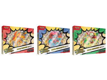 Pokemon TCG Mega Evolution - Ascended Heroes Mega Emboar ex / Mega Feraligatr ex / Mega Meganium ex Box