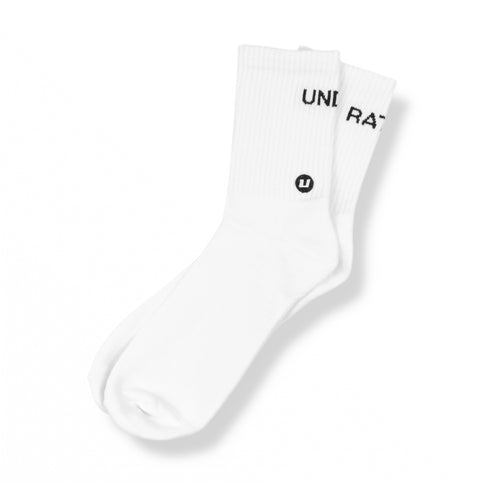 UNDERRATED Crew Socks - White (3 Pack)