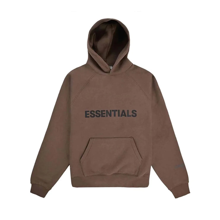 FEAR OF GOD ESSENTIALS 3D Silicon Hoodie - Brown