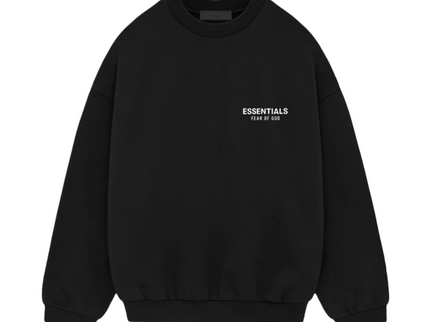 FEAR OF GOD ESSENTIALS Fleece Crewneck - Black (Holiday 2024)