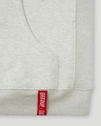 GEEDUP PFK Hoodie - White Marle/Black