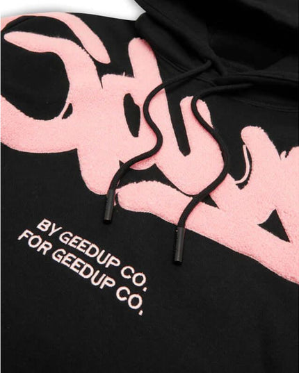 GEEDUP Handstyle Hoodie - Black/Pink